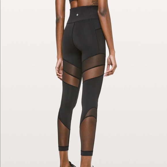 lululemon athletica Pants - Lululemon Black Forget the Sweat Tight 25”